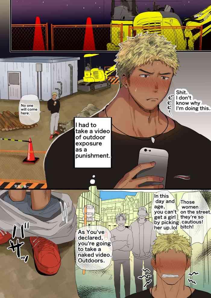 an english version of an orgy manga about blondes and construction workers cover